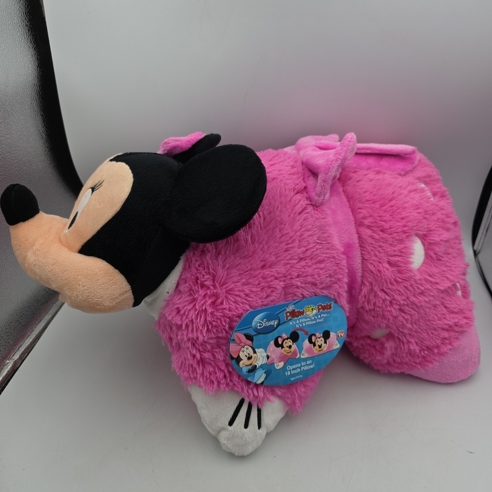 Pillow Pets Disney Pink Minnie Mouse 18" Large - New With Tags